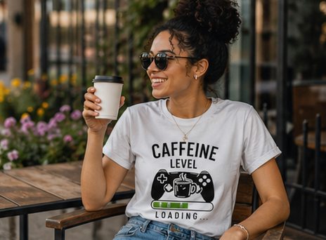 Caffeine Level Loading Gamer Unisex  T-Shirt
