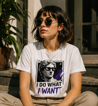 I Do What I Want Statue Graphic Unisex T-Shirt