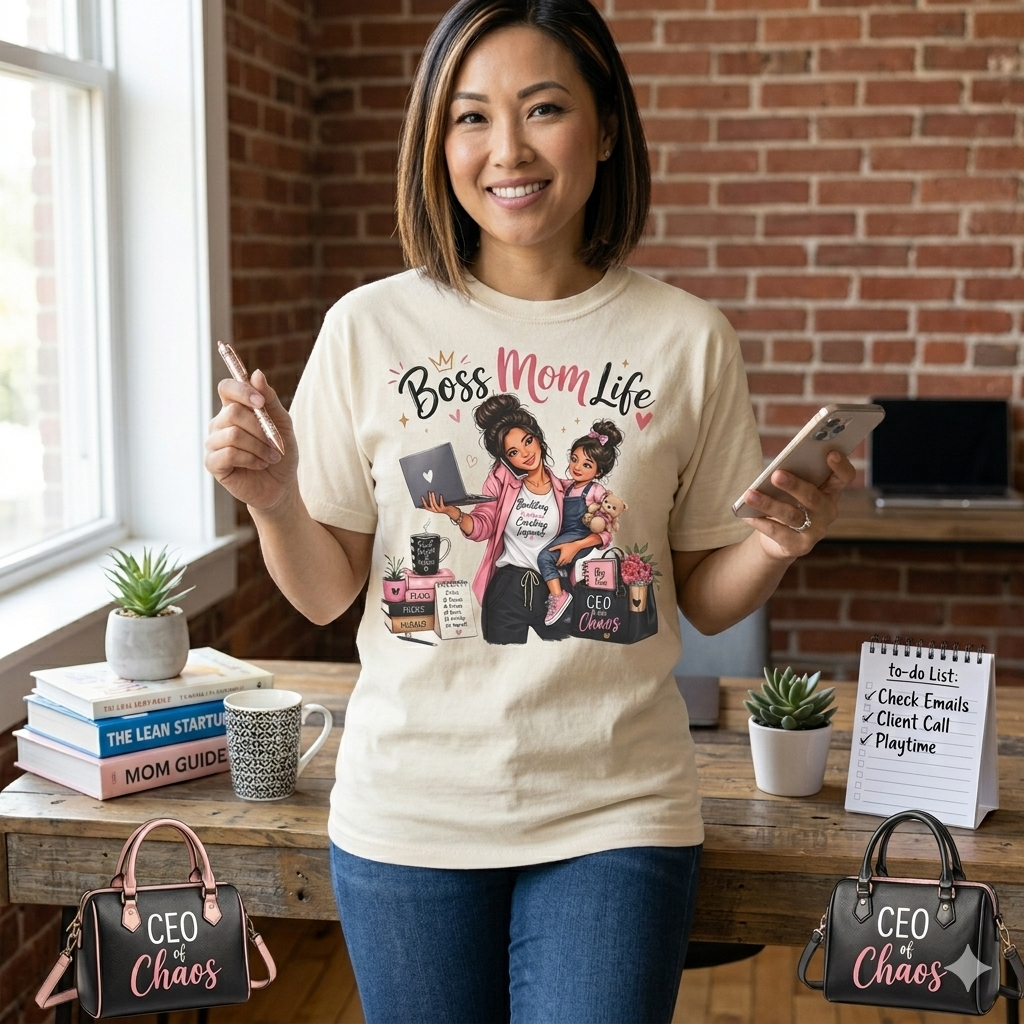 Boss Mom Life T-Shirt – Mompreneur Graphic Tee