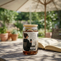 16oz Inspirational Sipper Glass – Motivational 'Be Patient' Travel Tumbler with Straw