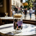 16oz Sipper Glass – "She Believed She Could" Inspirational Travel Tumbler with Straw