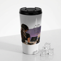Stainless Steel Travel Mug – "Work in Silence, Let Success" Motivational Office Tumbler