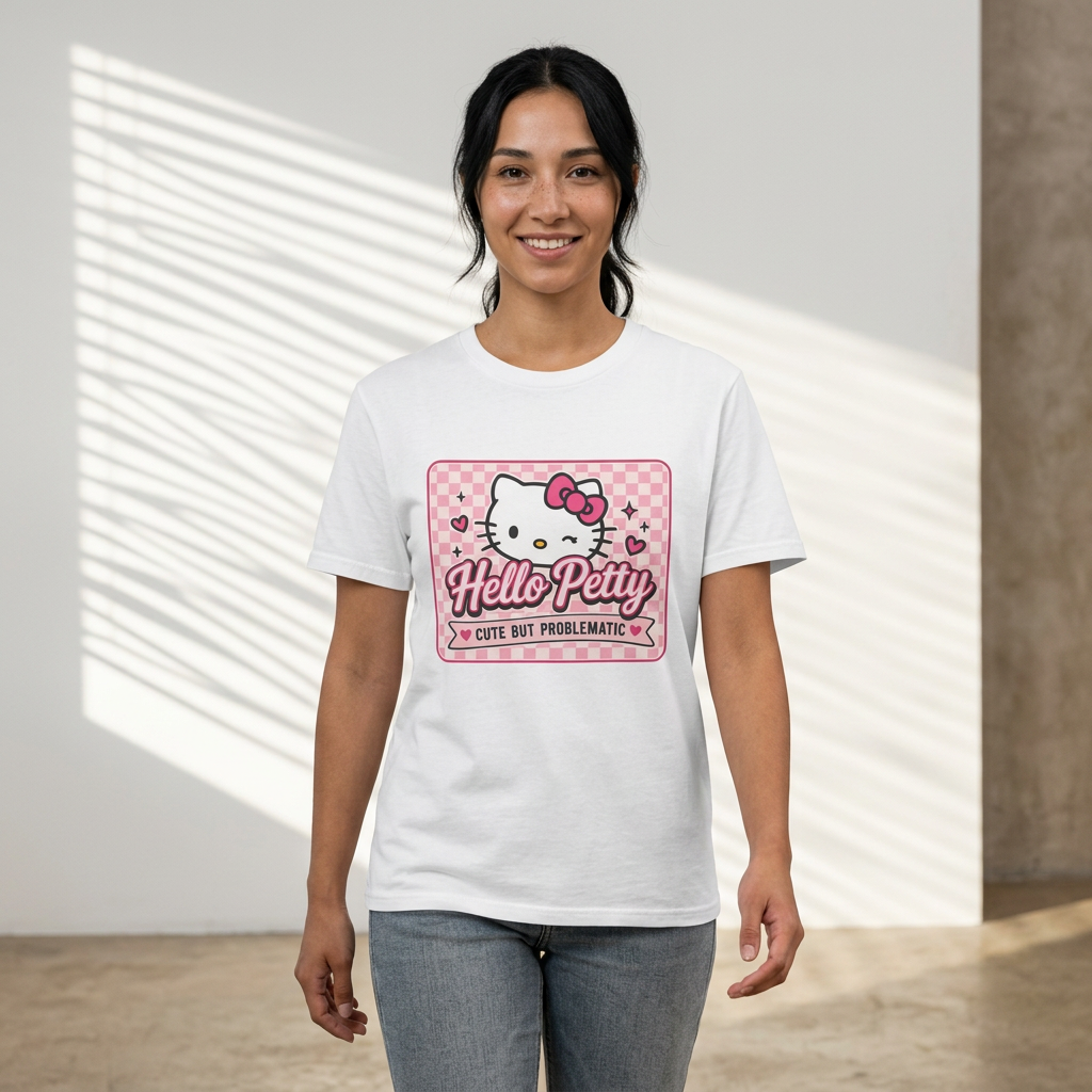 Hello Petty T-Shirt — Cute but Problematic Graphic Tee