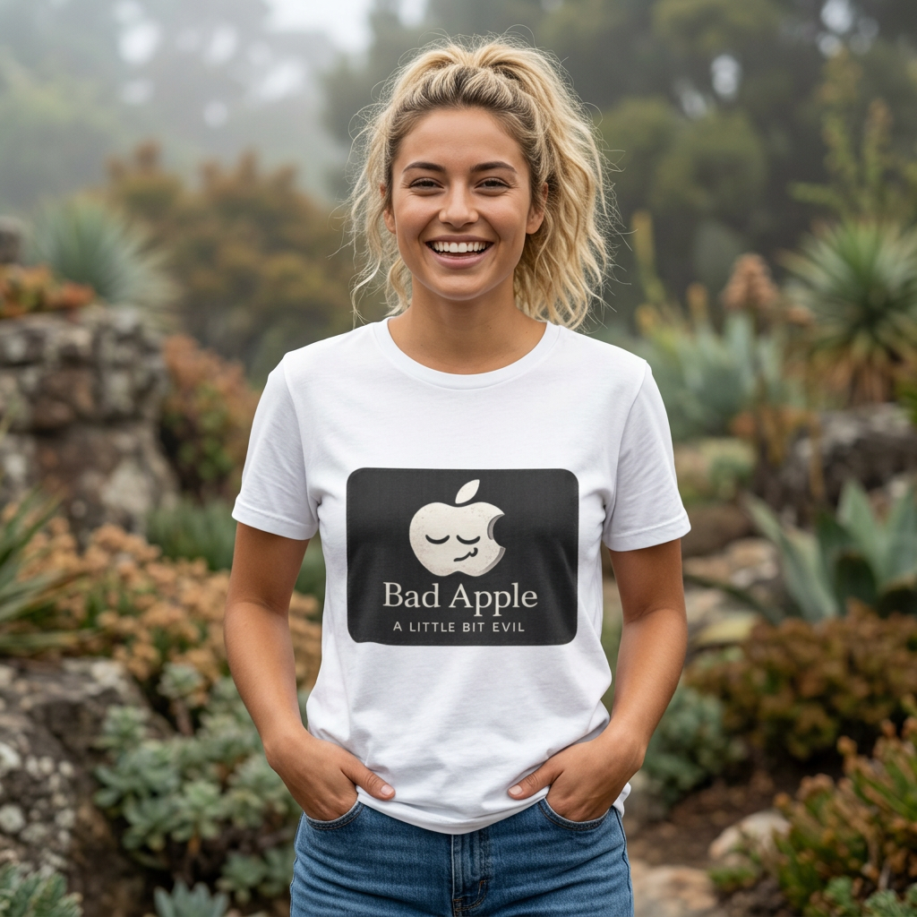 Bad Apple T-Shirt — 'Bad Apple & A Little Bit Evil' Graphic Tee