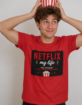Netflix My Life T-Shirt – Funny Streaming Popcorn Tee