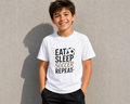 Youth Soccer Tee - "Born to Play, Forced to Work" Kids Soccer Shirt