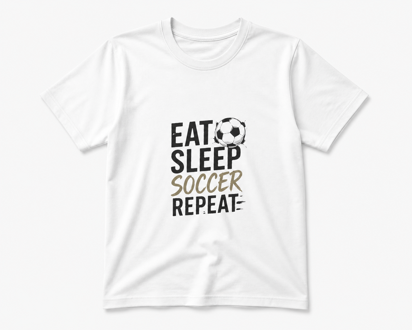 Youth Soccer Tee - "Born to Play, Forced to Work" Kids Soccer Shirt
