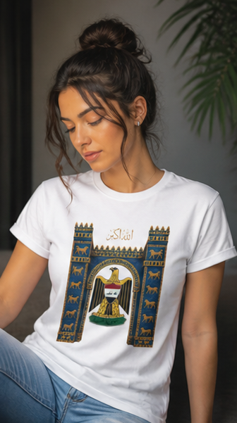 Iraq Emblem T-Shirt — Iraq Coat of Arms Graphic Tee