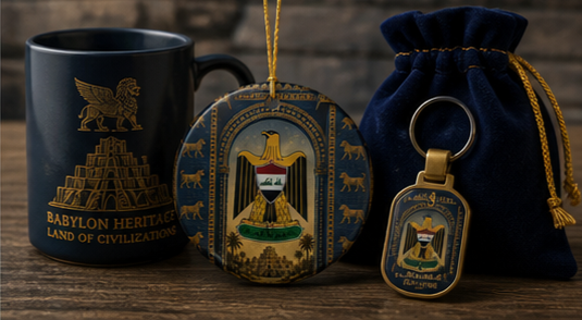 Iraq Coat of Arms Ceramic Ornament