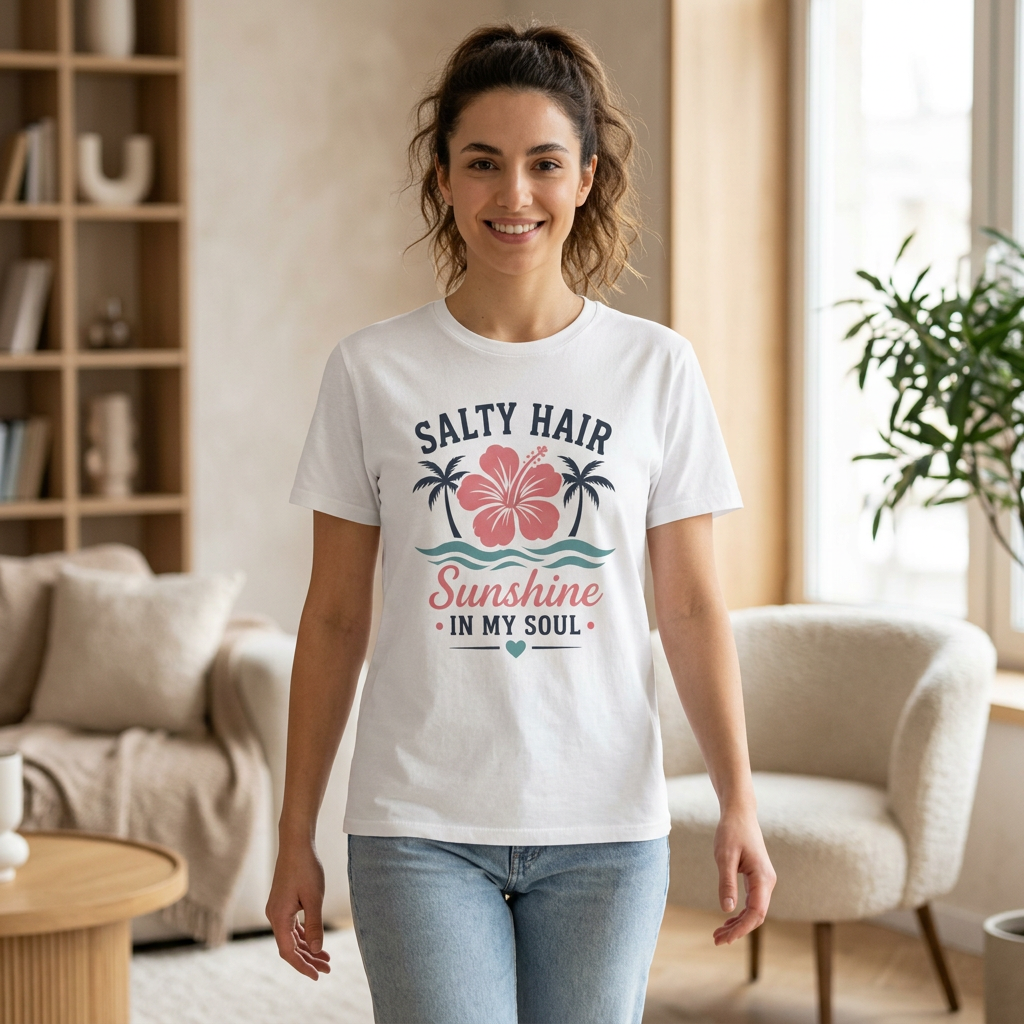 Salty Hair Sunshine In My Soul T-Shirt