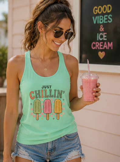 Women's Ideal Racerback Tank ice cream