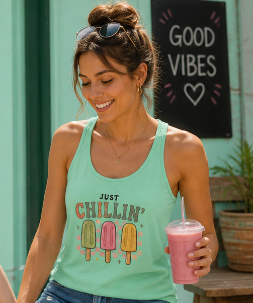 Women's Ideal Racerback Tank ice cream