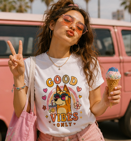Good Vibes Only Dog T-Shirt