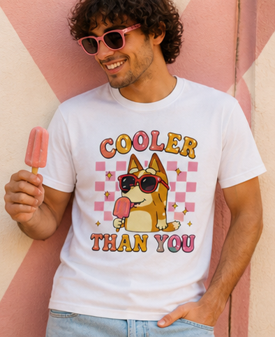 Cooler Than You Dog Tee — Cute Sunglasses Shiba Tee