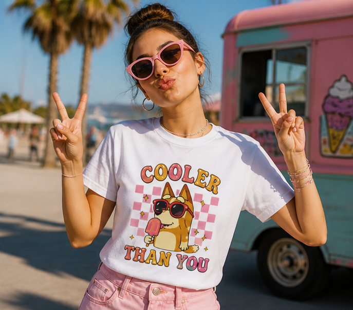 Cooler Than You Dog Tee — Cute Sunglasses Shiba Tee