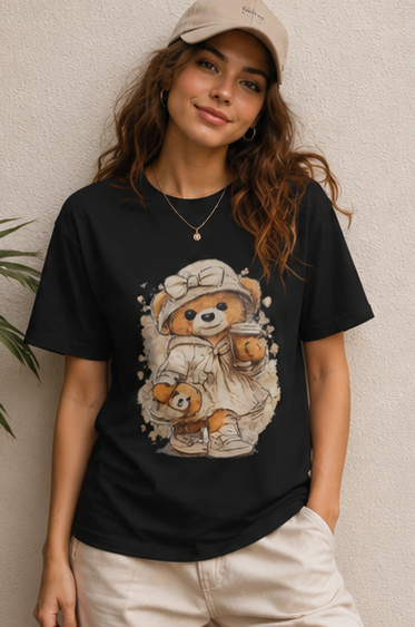 Cute Bear Mom & Baby T‑Shirt — Matching Mama Bear Graphic Tee