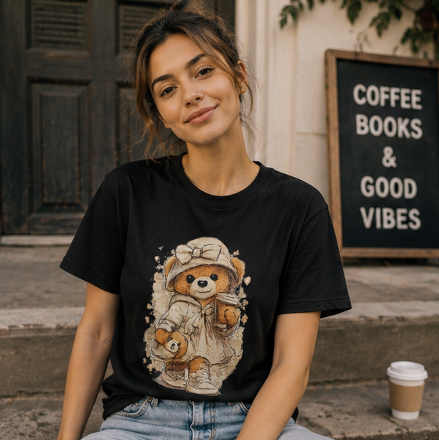 Cute Bear Mom & Baby T‑Shirt — Matching Mama Bear Graphic Tee