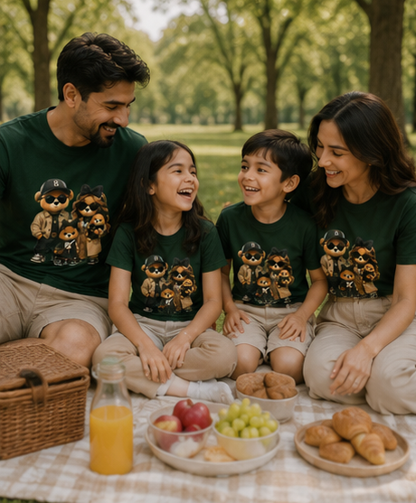 Bear Family Graphic unisex T-Shirt — Cute Matching Teddy Bear Outfit Design