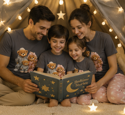 Teddy Bear Family unisex T‑Shirt — Cute Cozy Bears Graphic Tee for Parents & Kids