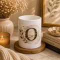 Monogram 'O' Gold Floral Ceramic Mug – Personalized Initial Coffee Cup
