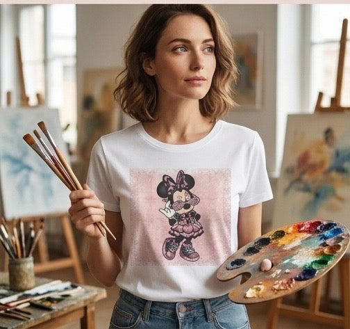 Minnie Mouse Pink Vintage Graphic T-Shirt
