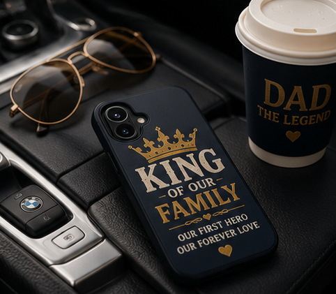 Dad Phone Case – “Dad: The Man The Myth The Legend” Protective Phone Cover