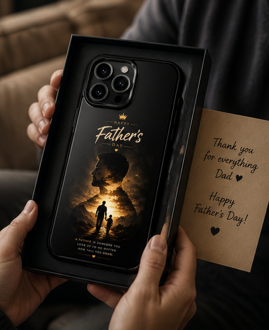 Father's Day Tough Phone Case – Silhouette Dad & Child Tribute