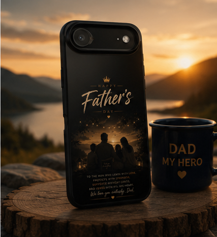 Father’s Day Tough Phone Case — Personalized Sentimental Nightscape Design
