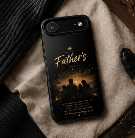 Father’s Day Tough Phone Case — Personalized Sentimental Nightscape Design