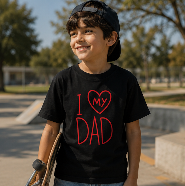 Kids "I  My Dad" T-Shirt — Cute Father's Day Tee for Kids