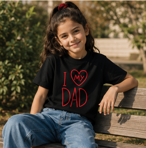 Kids "I  My Dad" T-Shirt — Cute Father's Day Tee for Kids