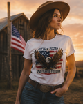 250 Years of Freedom Eagle unisex  T-Shirt — 1776–2026 American Flag Patriotic Tee