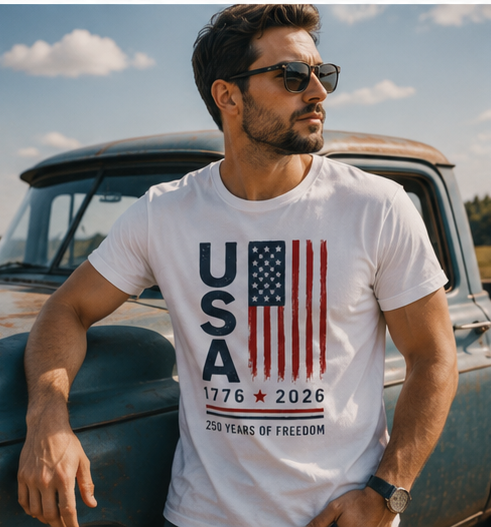 USA 1776–2026 250 Years of Freedom Unisex T-Shirt