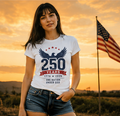 250 Years Eagle Unisex T-Shirt — 1776–2026 Patriotic "One Nation Under God" Tee