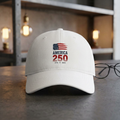 America 250 Low Profile Baseball Cap – Patriotic 1776–2026 Anniversary Hat