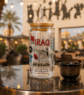 Iraq Travel Collage Sipper Glass — 16oz Souvenir Tumbler with Straw