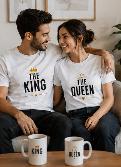 The Queen T-Shirt — Minimal Crown Graphic Tee for Women & Moms