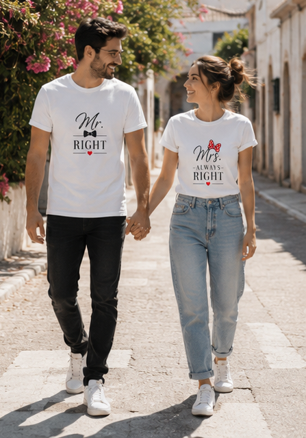 Mrs. Always Right Graphic Tee (Playful Minnie Bow Design)