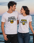 I’m His Reason T-Shirt — Cute Couple Funny Emoji Shirt