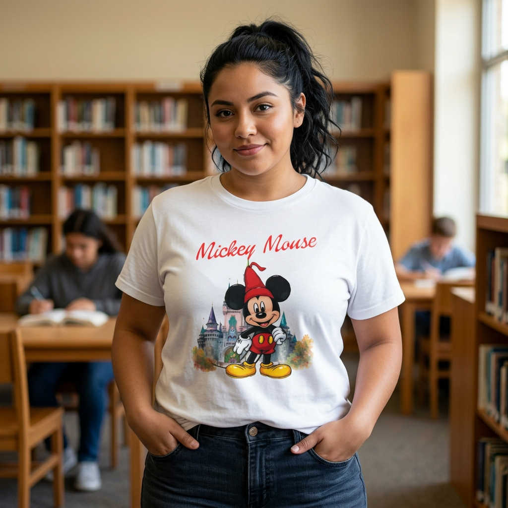 Mickey Mouse Graphic T-Shirt — Vintage Sorcerer Design