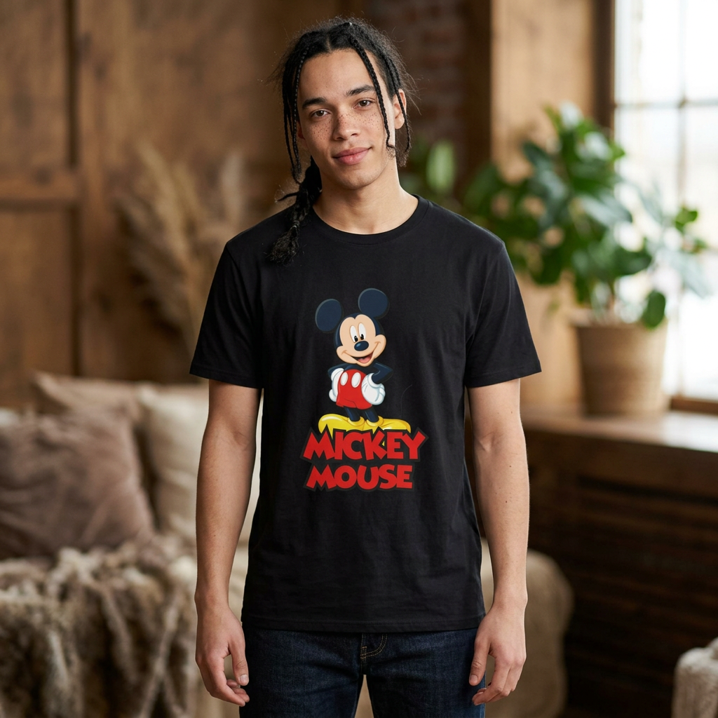 Mickey Mouse Graphic T-Shirt — Classic Disney Cartoon Tee