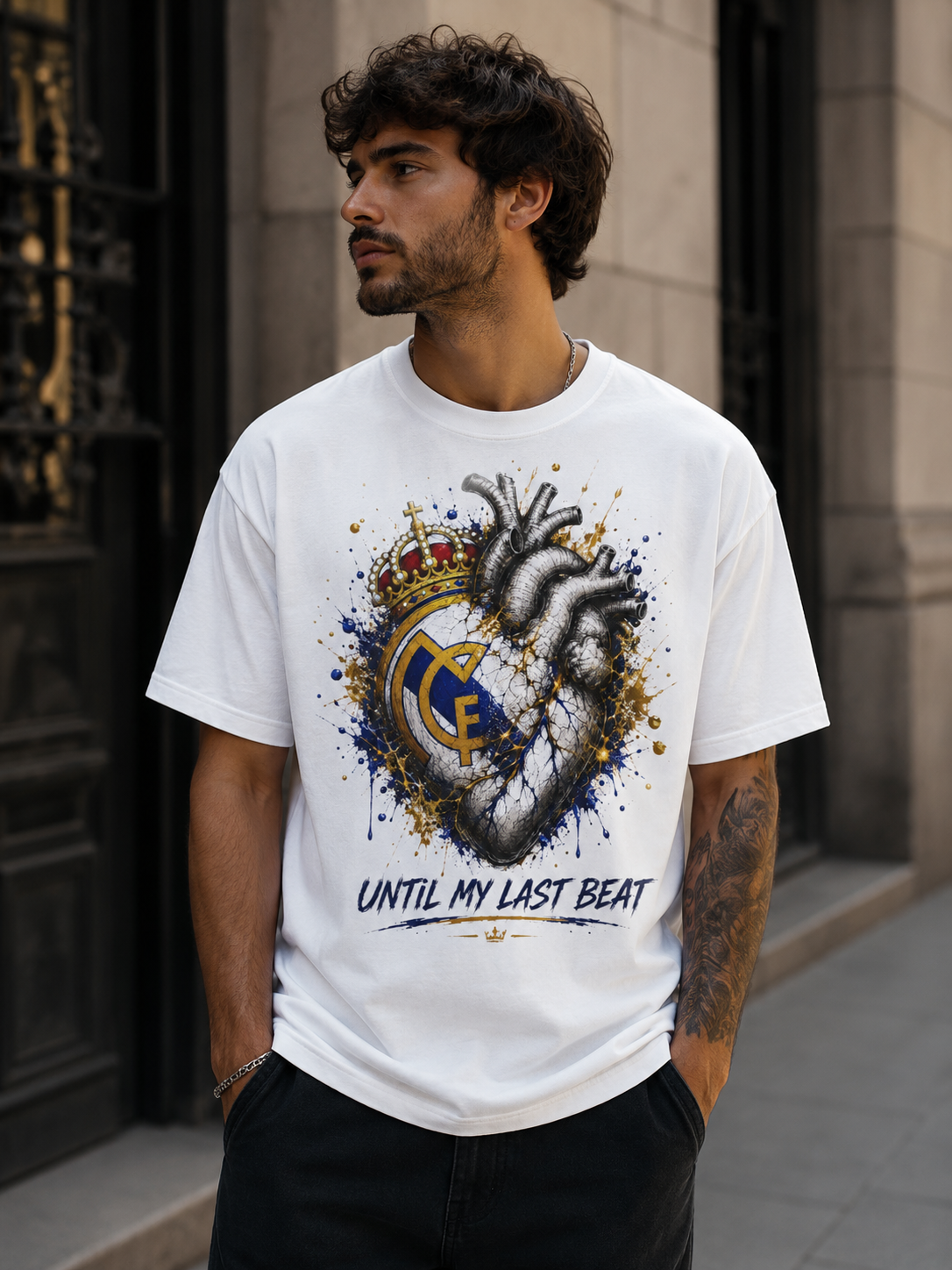 My Heart Beats for Madrid – Until My Last Beat Graphic T-Shirt