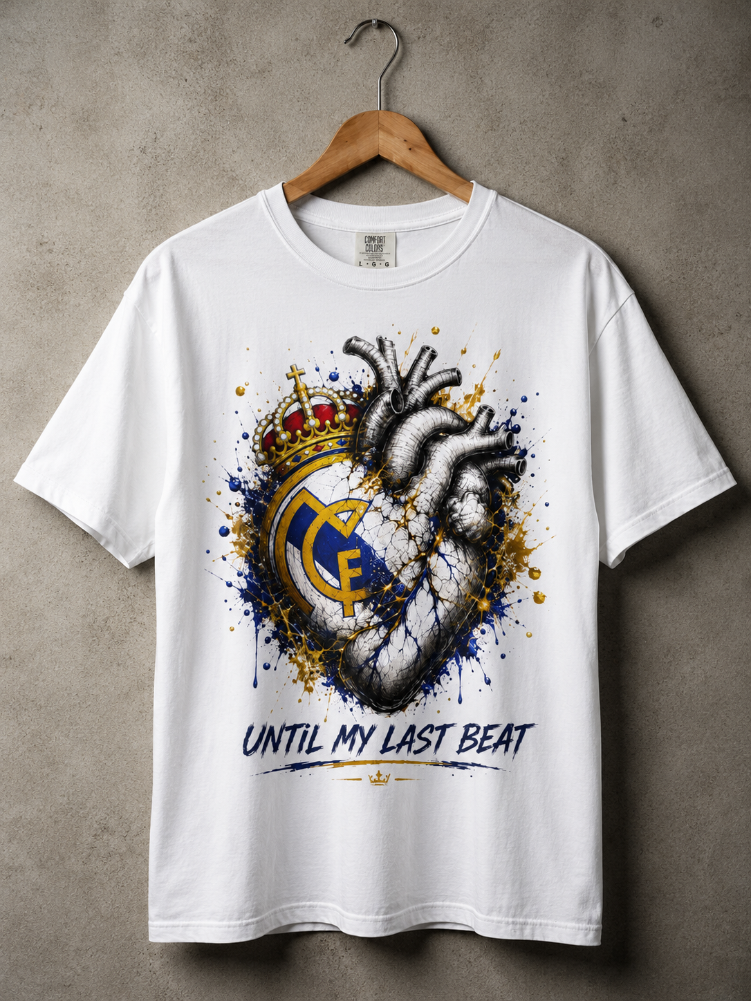 My Heart Beats for Madrid – Until My Last Beat Graphic T-Shirt
