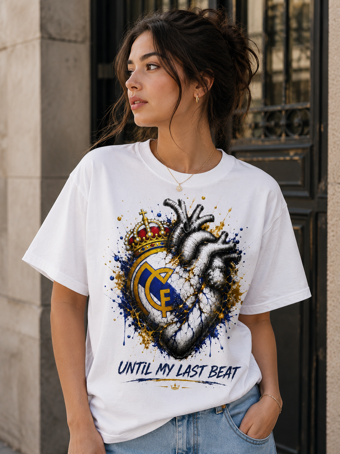 My Heart Beats for Madrid – Until My Last Beat Graphic T-Shirt