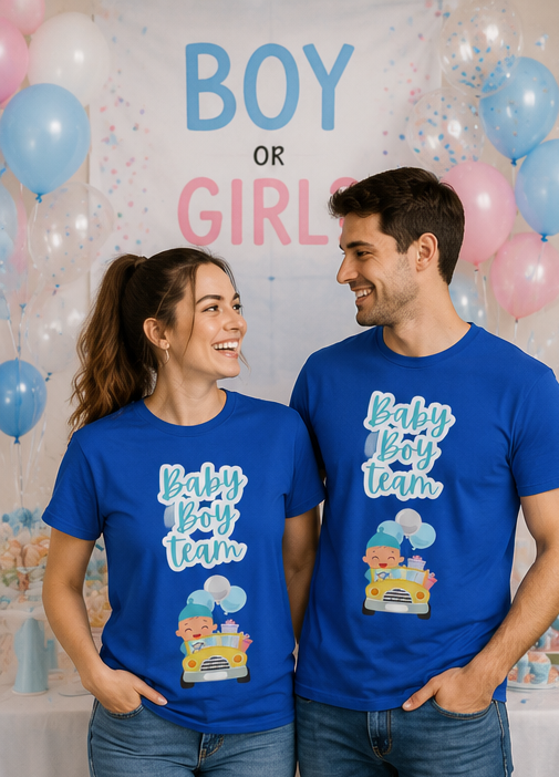 Baby Boy Team T-Shirt — Newborn Announcement / Baby Shower Gift