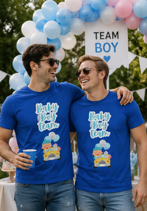 Baby Boy Team T-Shirt — Newborn Announcement / Baby Shower Gift
