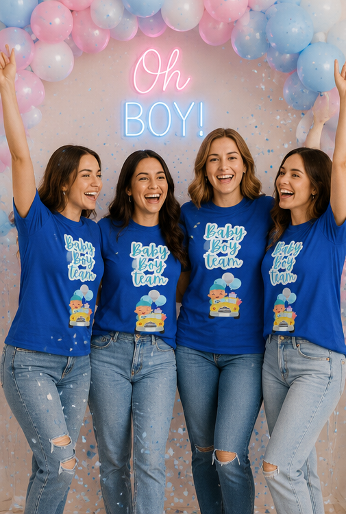Baby Boy Team T-Shirt — Newborn Announcement / Baby Shower Gift