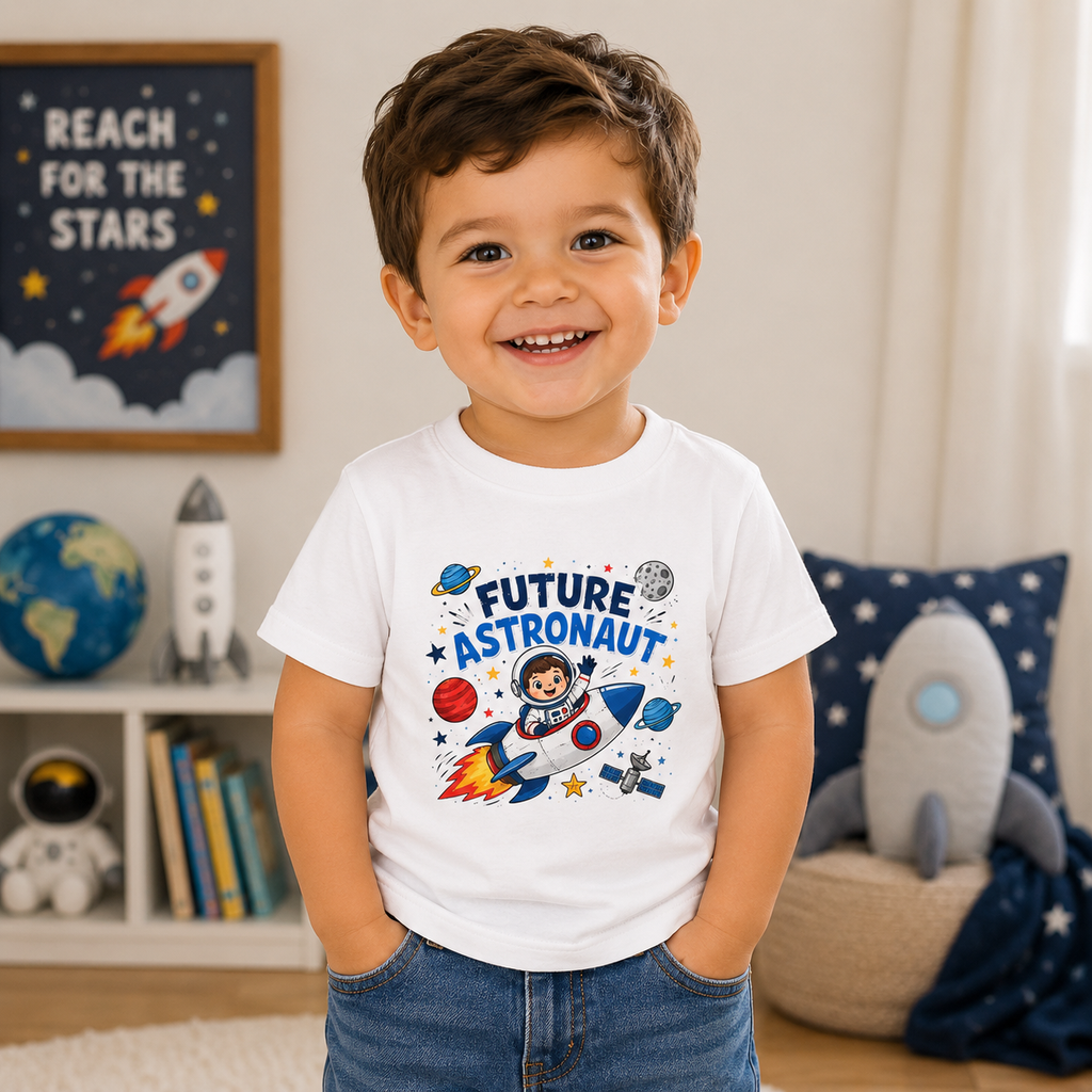 Future Astronaut Toddler Tee - Kids Space Rocket Shirt