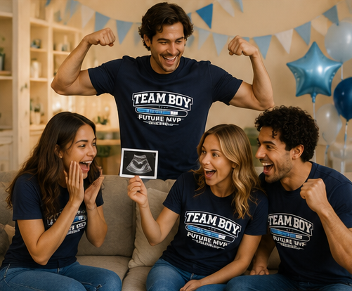 Team Boy Future MVP Loading T Shirt | Pregnancy Announcement Baby Shower