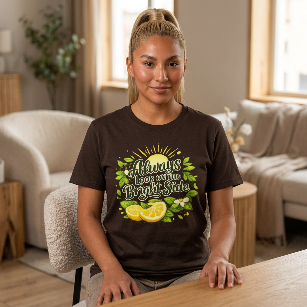 T-Shirt — "Always Look on the Bright Side" Lemon Sunshine Graphic